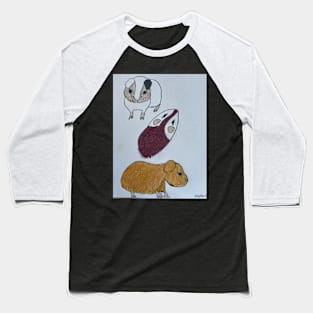 The Three Guinea Pigs Baseball T-Shirt